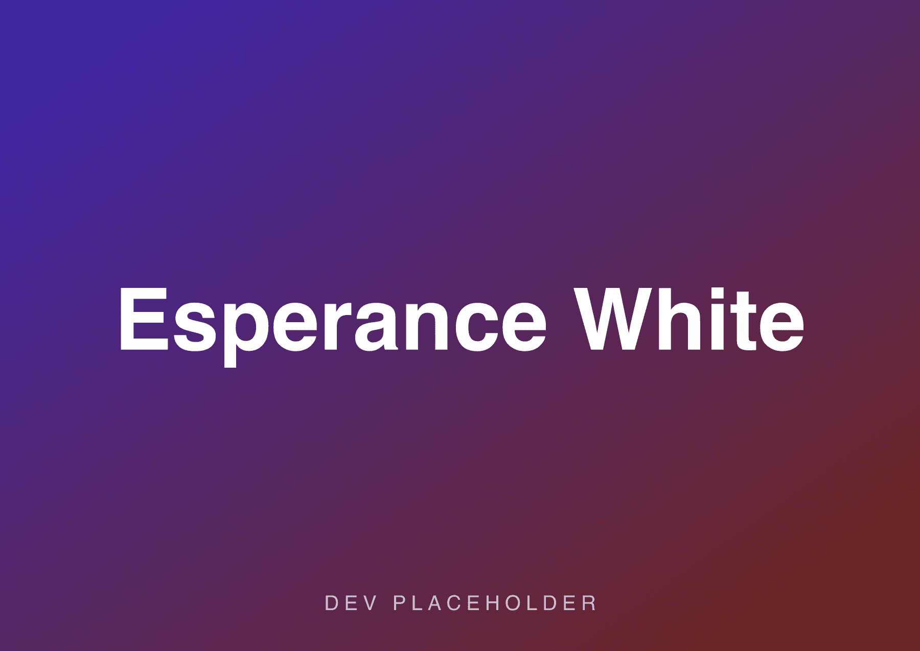 Esperance White