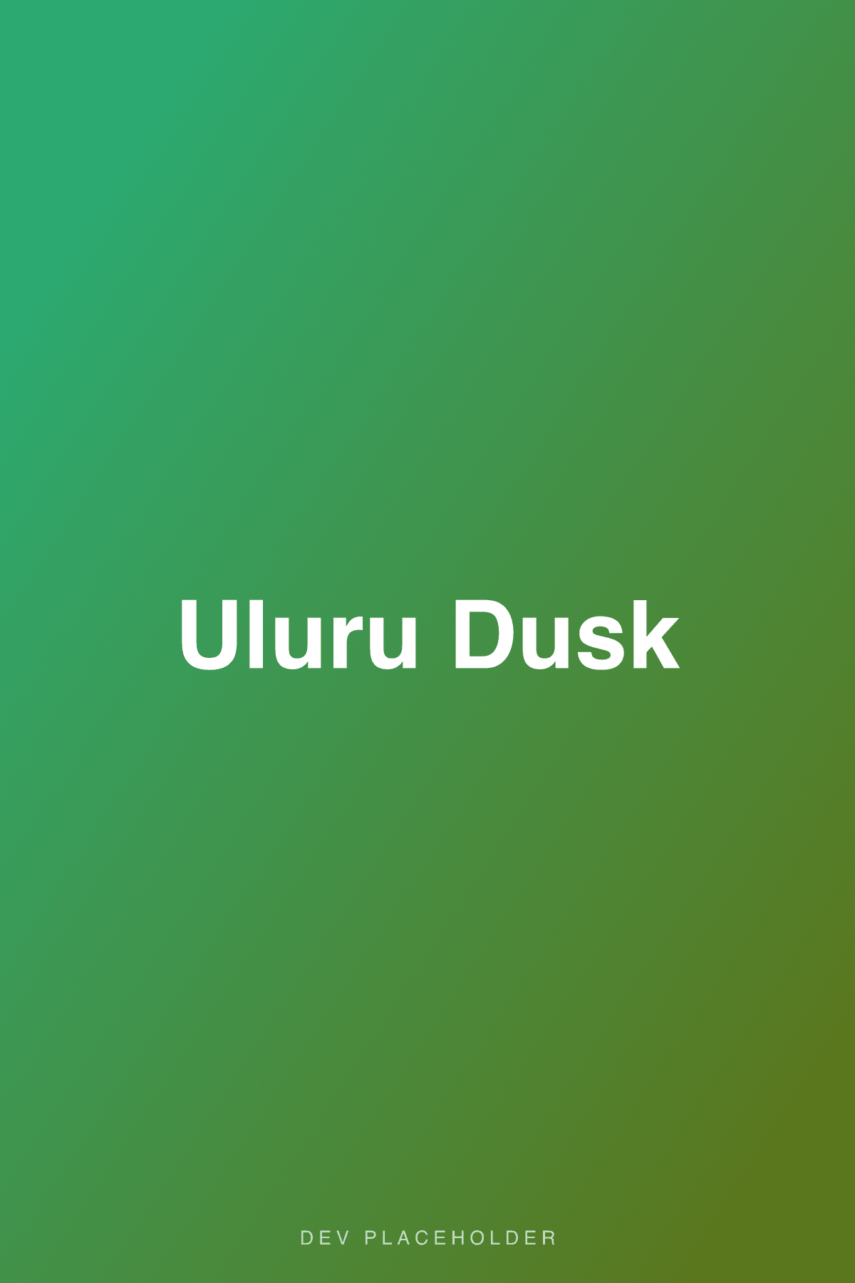Uluru Dusk