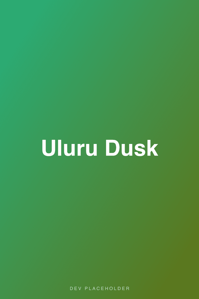 Uluru Dusk