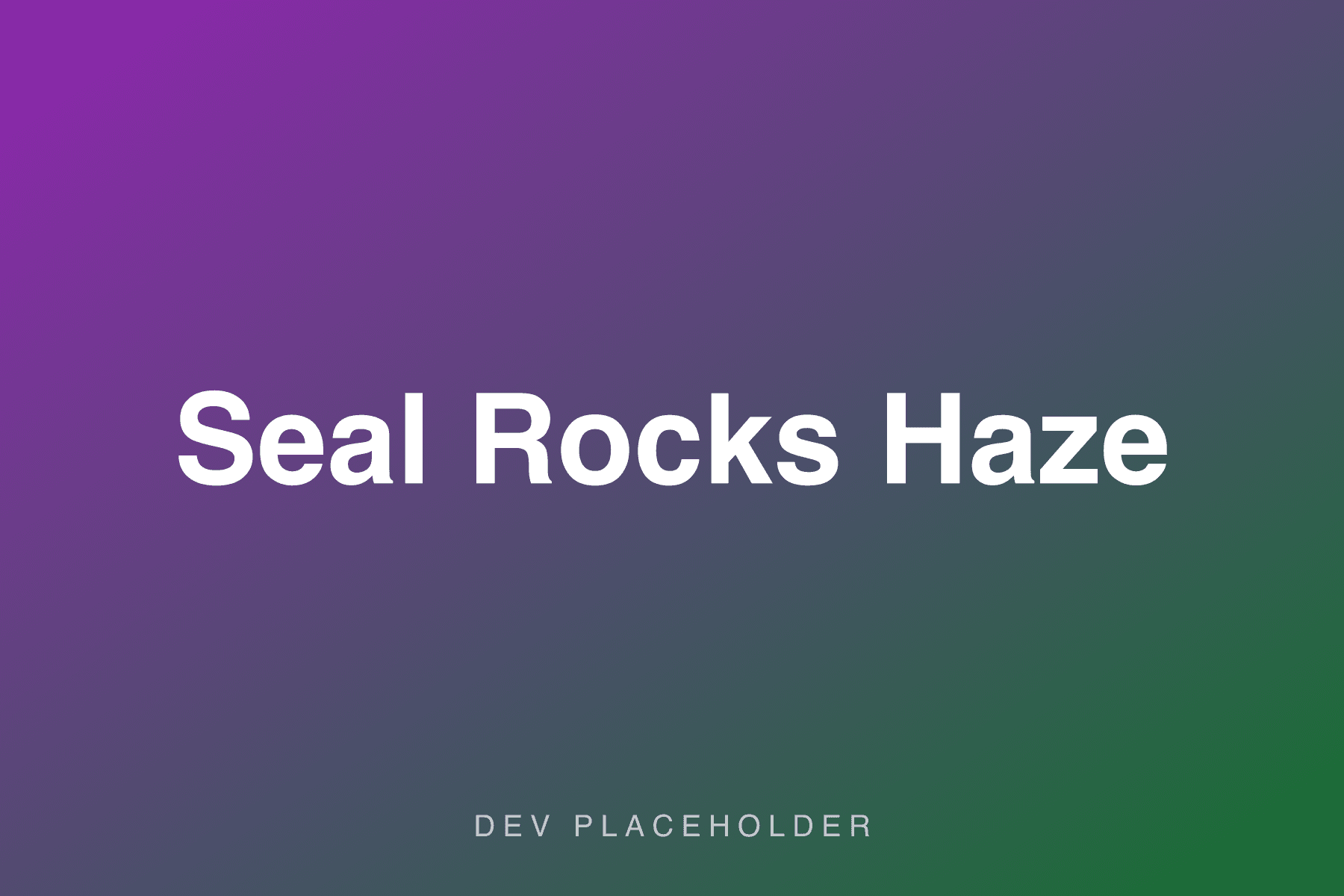 Seal Rocks Haze