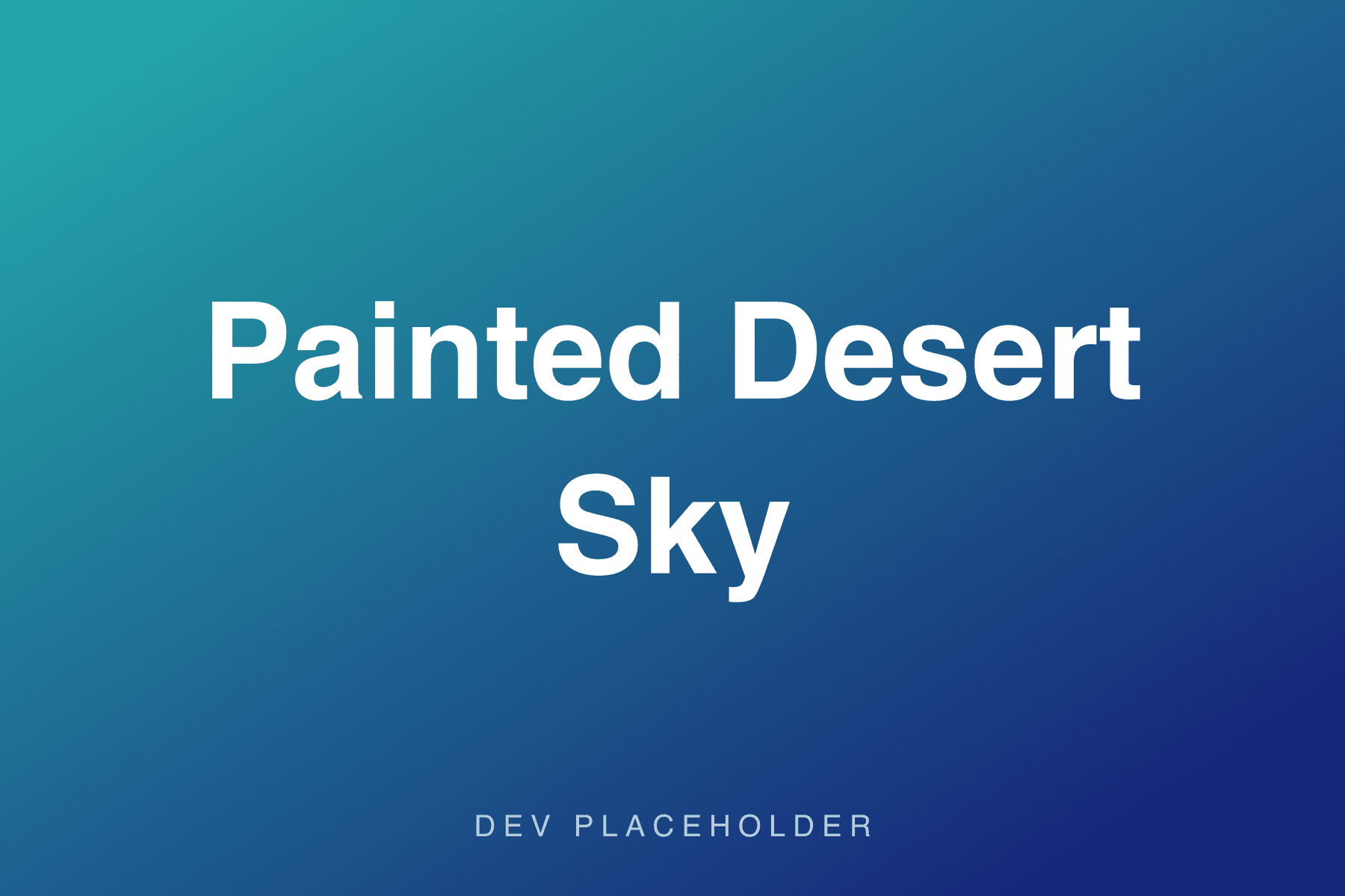 Painted Desert Sky