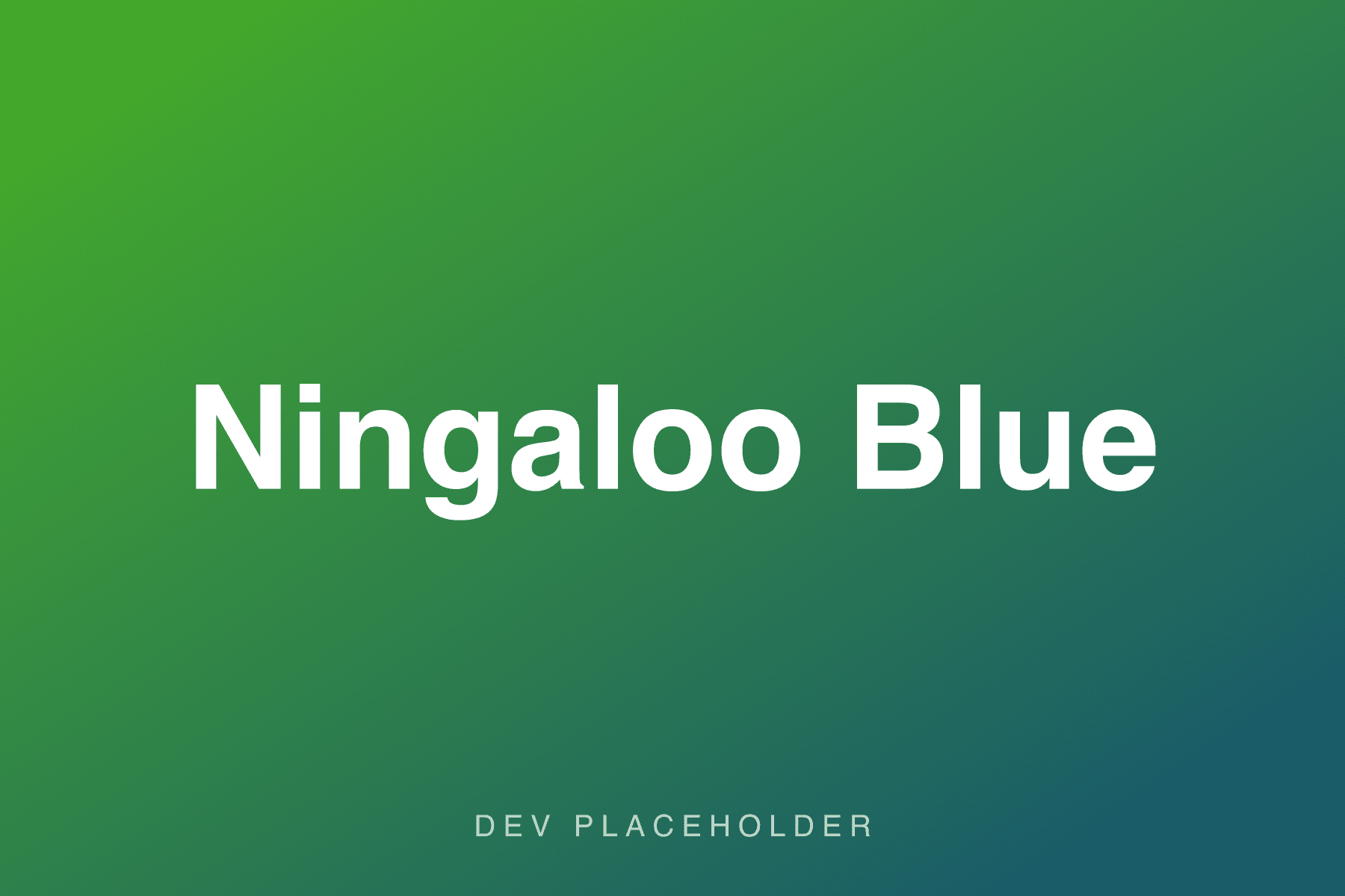 Ningaloo Blue