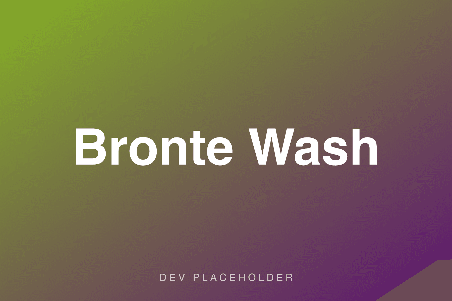 Bronte Wash